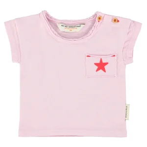 T-shirt Bébé Lilas à Imprimé “A”