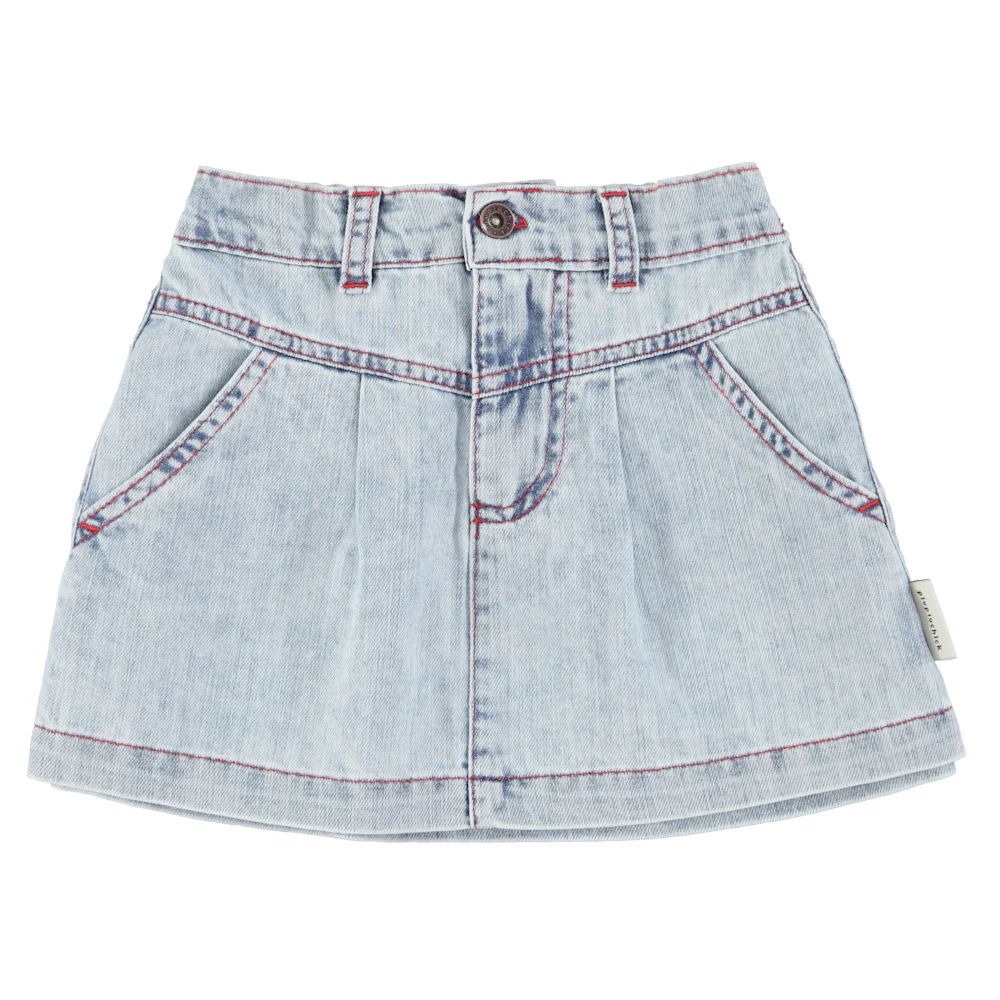 Jupe en jeans Courte Bleu Clair