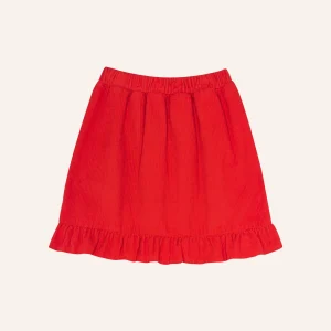 Jupe rouge en velours