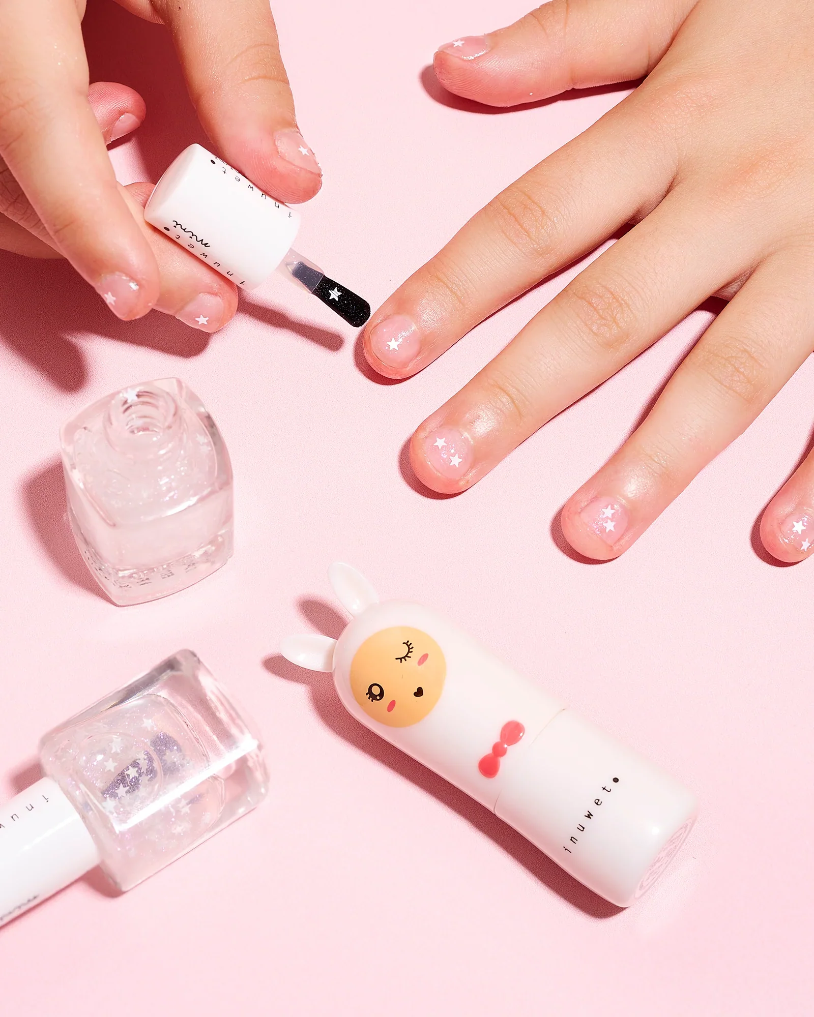 Coffret Blanc duo baume à lèvres et vernis à l'eau - Barbe à papa – Image 5