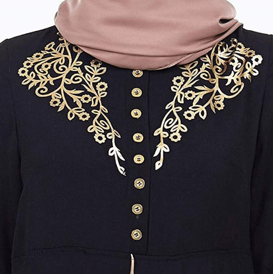 Abaya de Dubai avec Hijab – Image 3