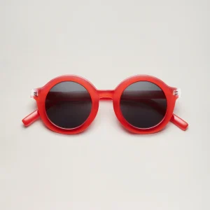 Lunettes de soleil BabyMocs - signature rond rouge