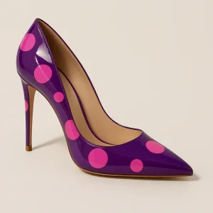 Escarpin Violet Rose