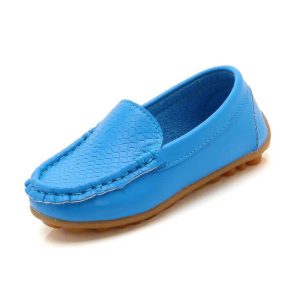 Mocassin à enfiler en cuir souple pour enfant