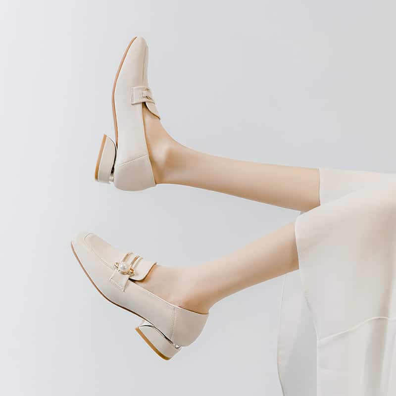 Mocassin à talons carrés élégants – Image 3