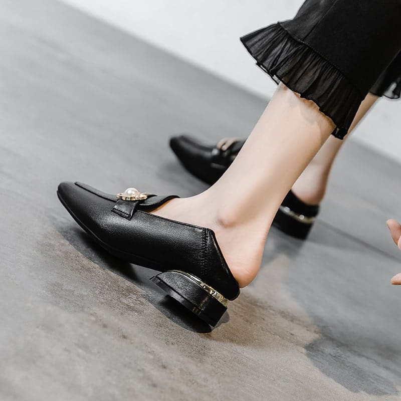 Mocassin à talons carrés élégants – Image 5