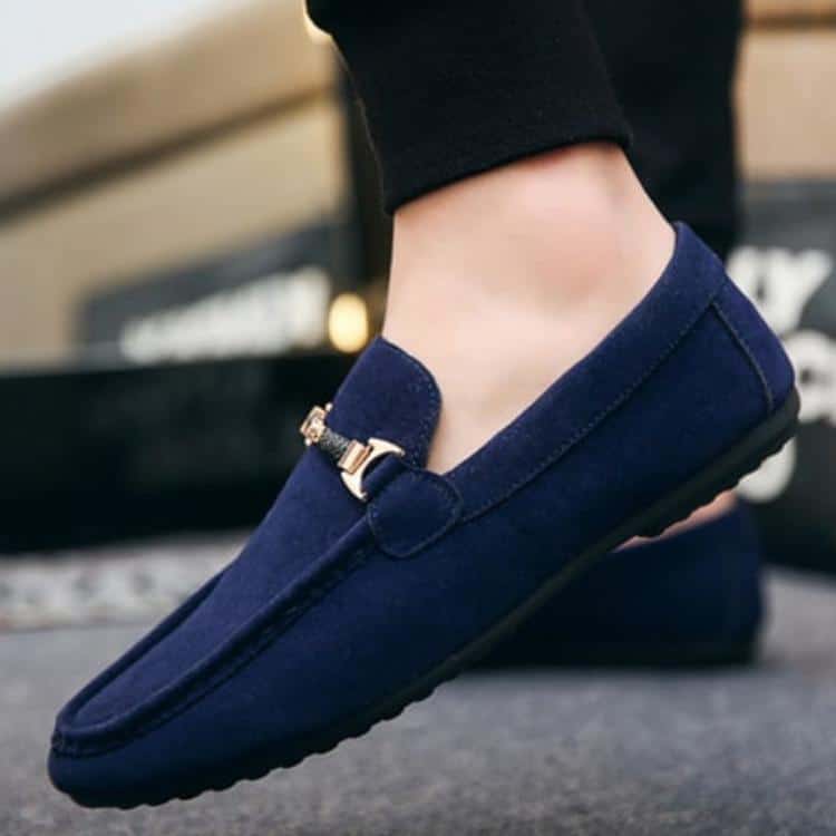 Mocassins à boucle en Mocassin daim pour hommes – Image 4