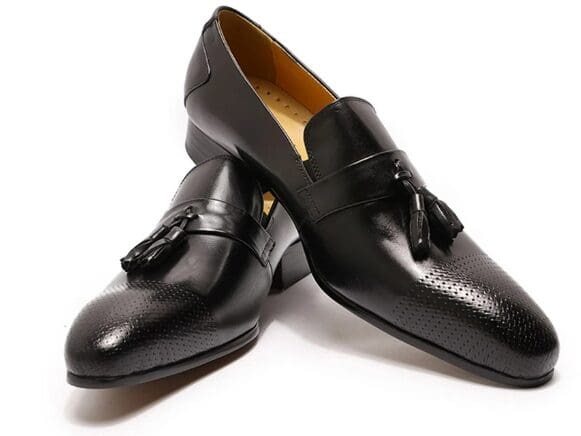 Mocassins à gland en cuir avec un design élégant pour hommes – Image 2