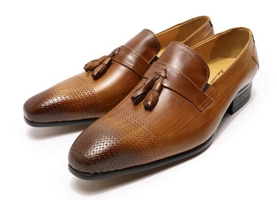 Mocassins à gland en cuir avec un design élégant pour hommes – Image 3
