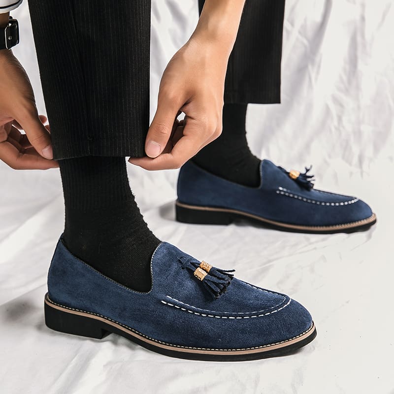 Mocassins à gland en Mocassin daim avec plusieurs couleurs pour hommes – Image 6