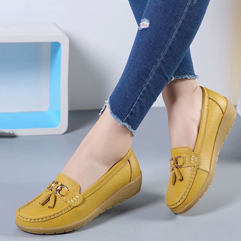 Mocassins à glands à inspiration bateau pour femme