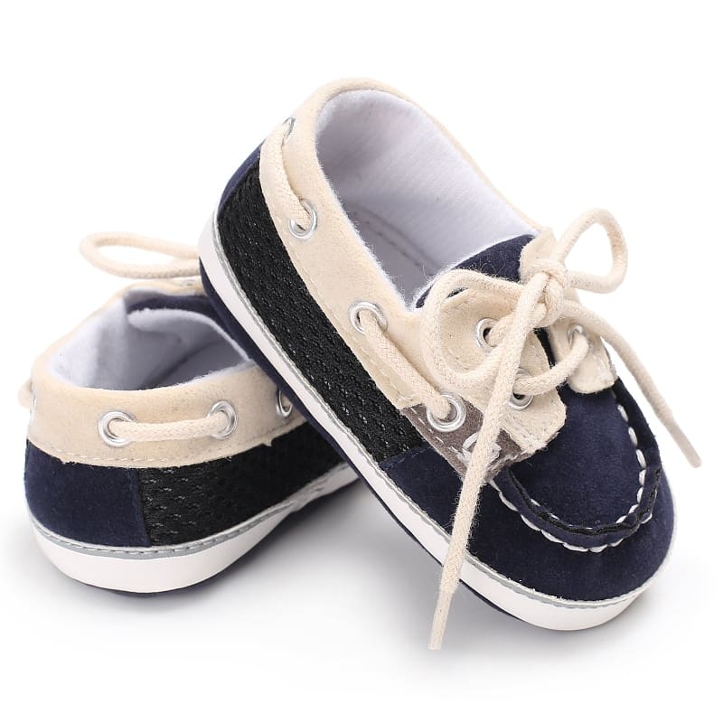 Mocassins bateau bicolores à lacets pour bébé garçon – Image 8