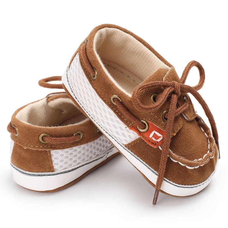 Mocassins bateau bicolores à lacets pour bébé garçon – Image 5