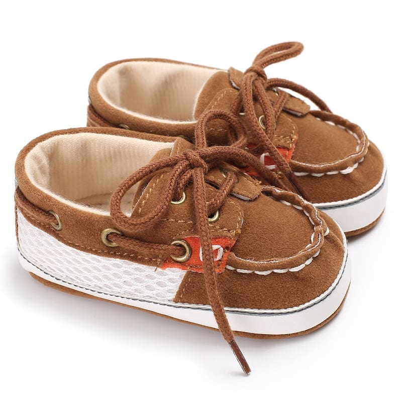 Mocassins bateau bicolores à lacets pour bébé garçon – Image 3