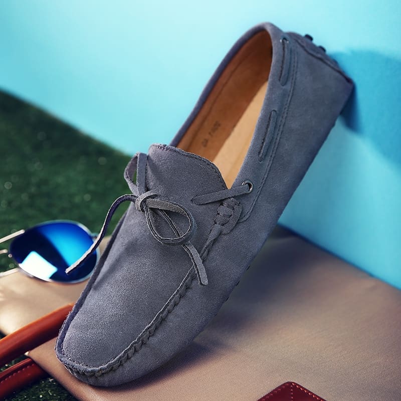 Mocassins colorés unis en Mocassin daim pour hommes – Image 5