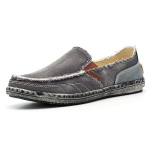 Mocassins décontractés en toile Mocassin jean pour homme