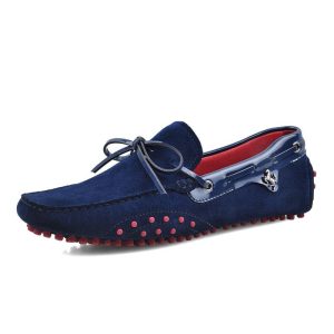 Mocassins style bateau en Mocassin daim pour homme