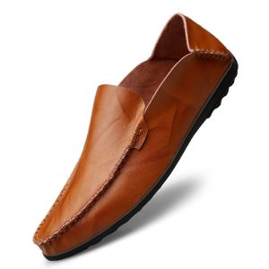 Mocassins en cuir synthétique pour homme
