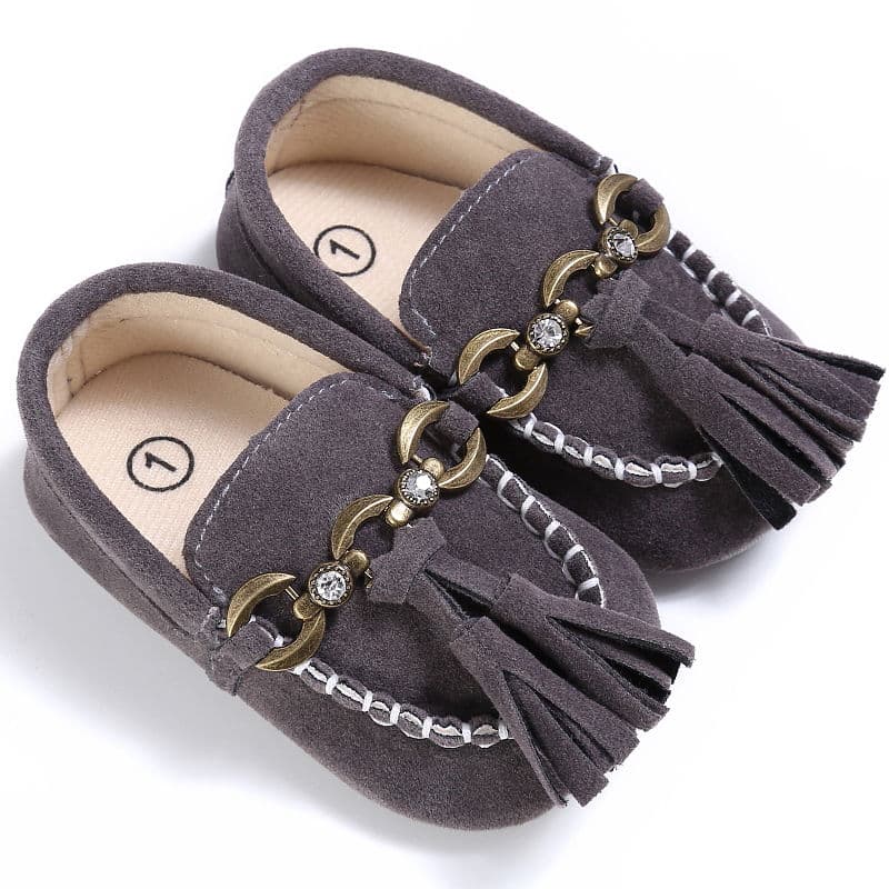 Mocassins en Mocassin daim pour bébé fille – Image 3