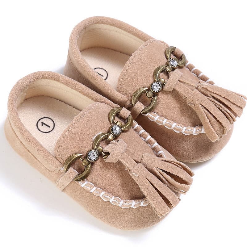 Mocassins en Mocassin daim pour bébé fille – Image 7