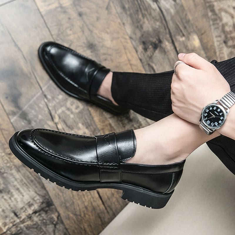 Mocassins en cuir formels pour hommes – Image 3
