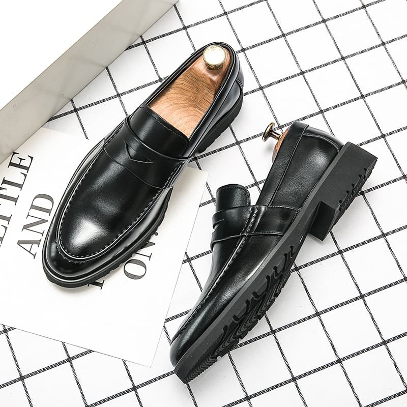 Mocassins en cuir formels pour hommes – Image 6