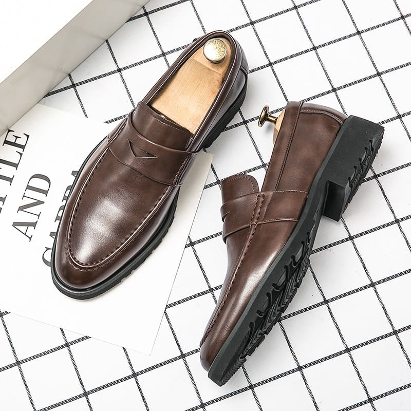 Mocassins en cuir formels pour hommes – Image 7