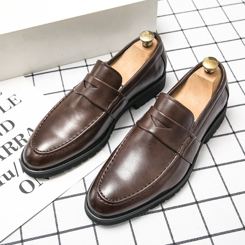 Mocassins en cuir formels pour hommes
