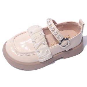 Mocassins en cuir et perles pour filles