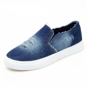 Mocassins en Mocassin jean à plateforme pour femme