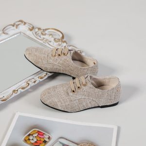 Mocassins en Mocassin tissu de couleur neutre pour garçons