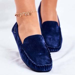 Mocassins en velours pour femmes
