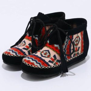 Mocassins indiens à motifs ethniques