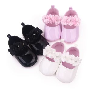 Mocassins mignons à fleurs pour bébé fille