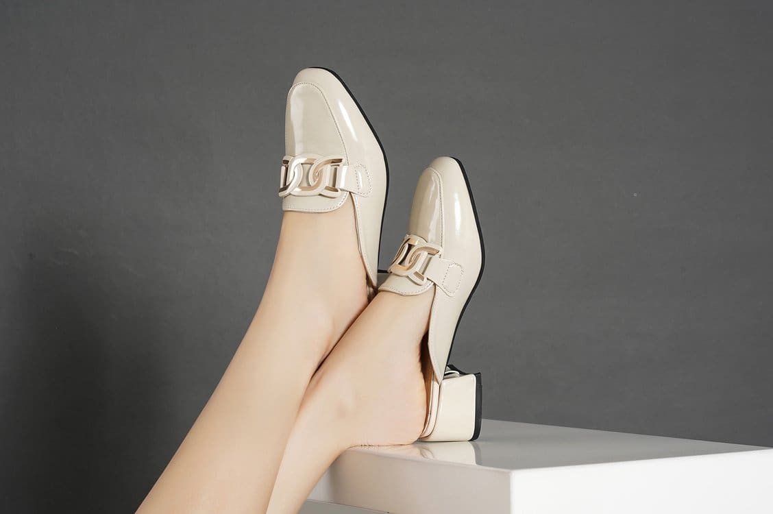 Mocassins mule à talons carrés pour femme – Image 4