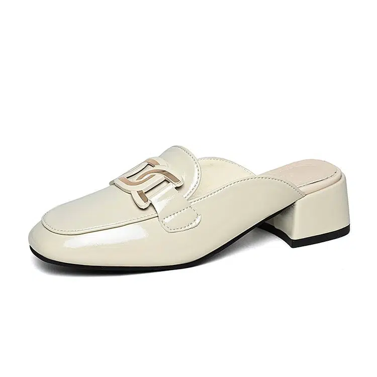 Mocassins mule à talons carrés pour femme – Image 8