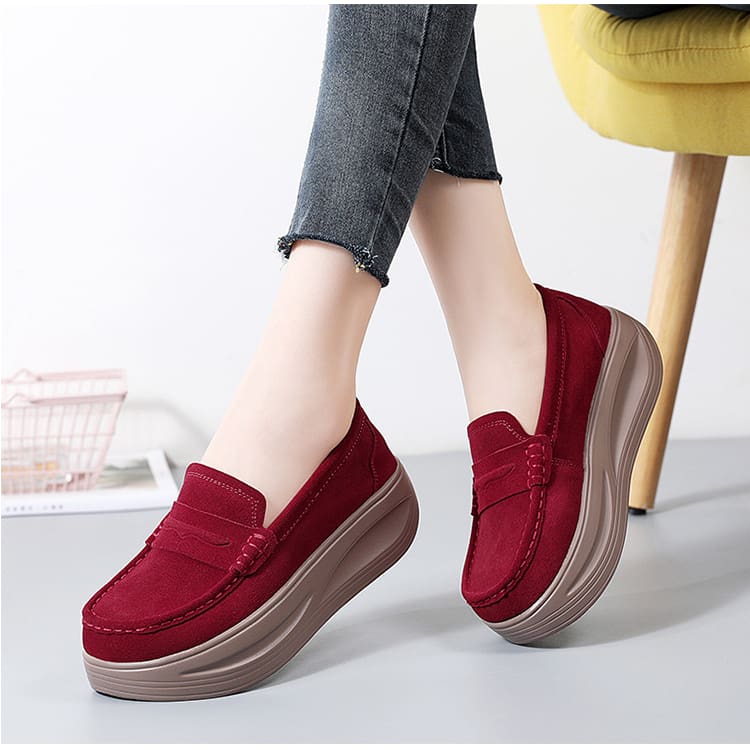 Mocassins orthopédiques à bride et semelle épaisse – Image 9