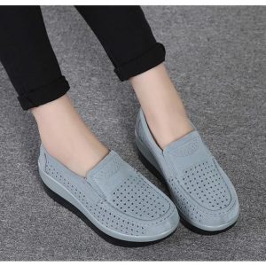 Mocassins orthopédiques à plateforme respirants