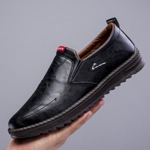Mocassins orthopédiques à semelle épaisse pour homme