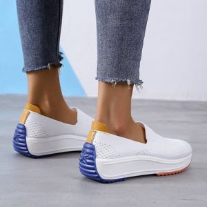 Mocassins orthopédiques en maille respirante type sneakers