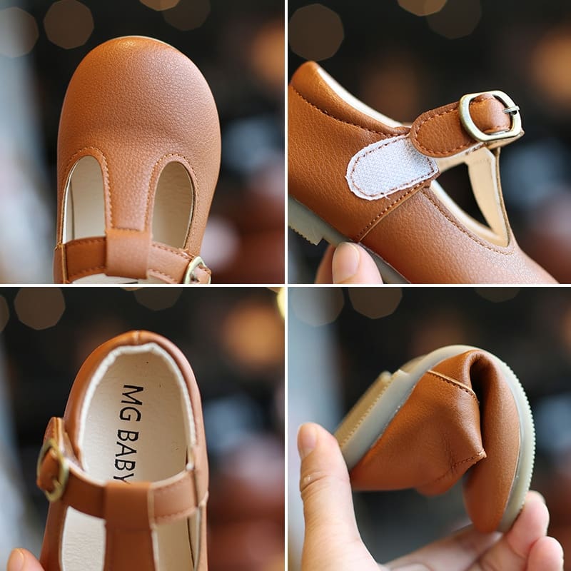 Mocassins solides en cuir pour fille – Image 4