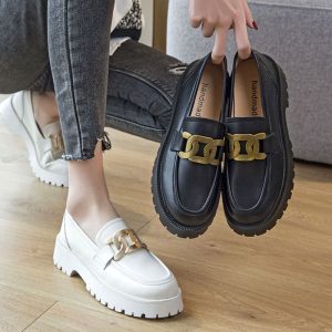 Mocassins sophistiqués à plateforme pour femme