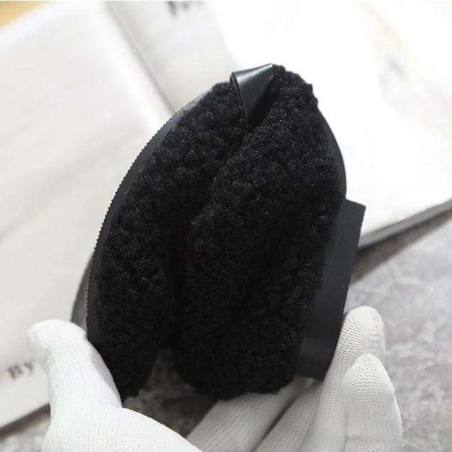 Mocassins souples d’hiver en bouclette et fourrure pour femmes – Image 7