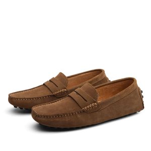 Mocassins souples en Mocassin daim pour hommes