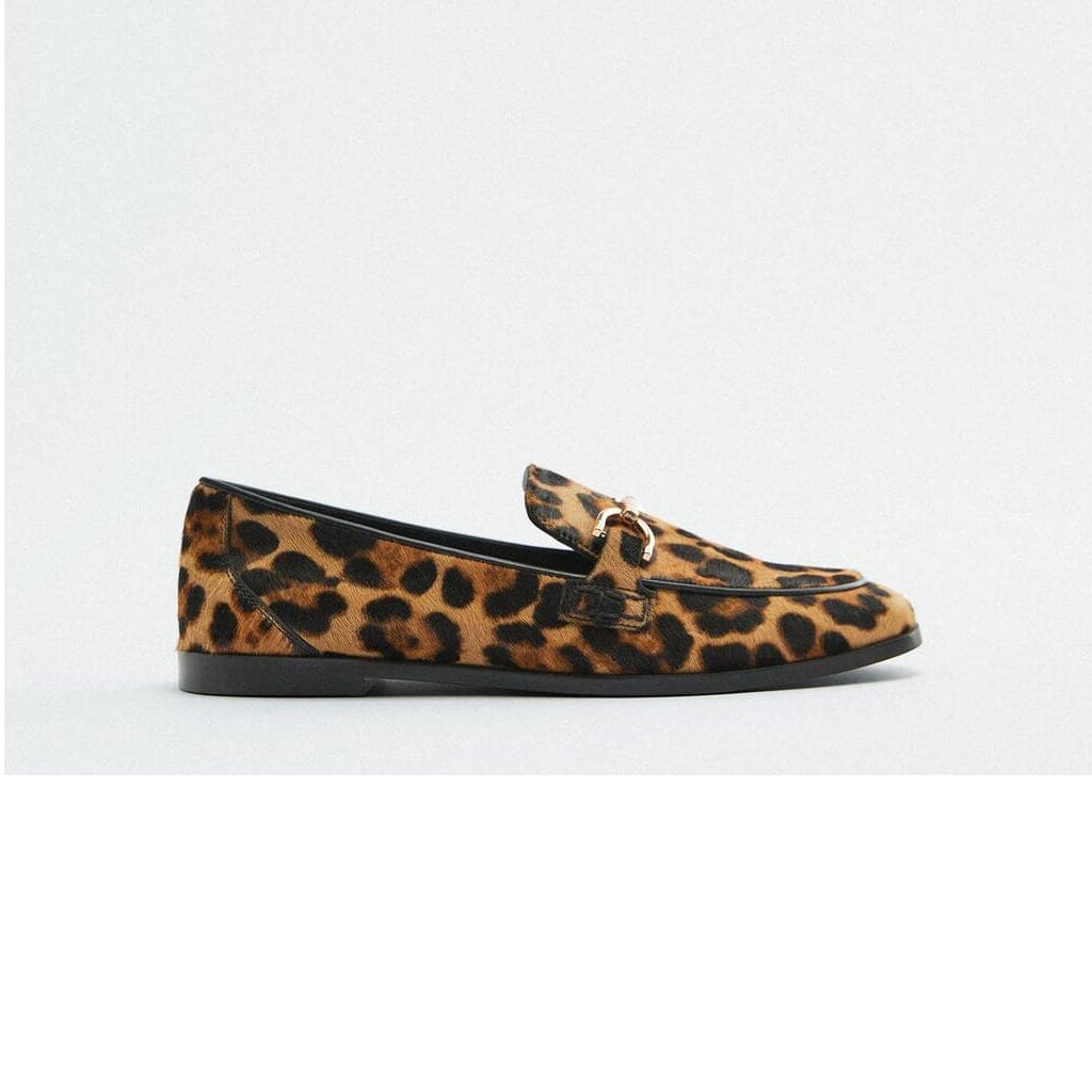 Mocassins style british avec imprimé Mocassin leopard et boucles Mocassin dorées – Image 4