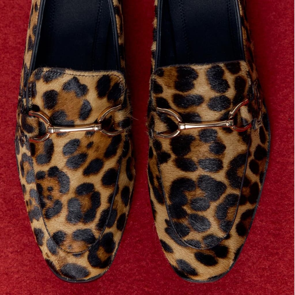 Mocassins style british avec imprimé Mocassin leopard et boucles Mocassin dorées – Image 3