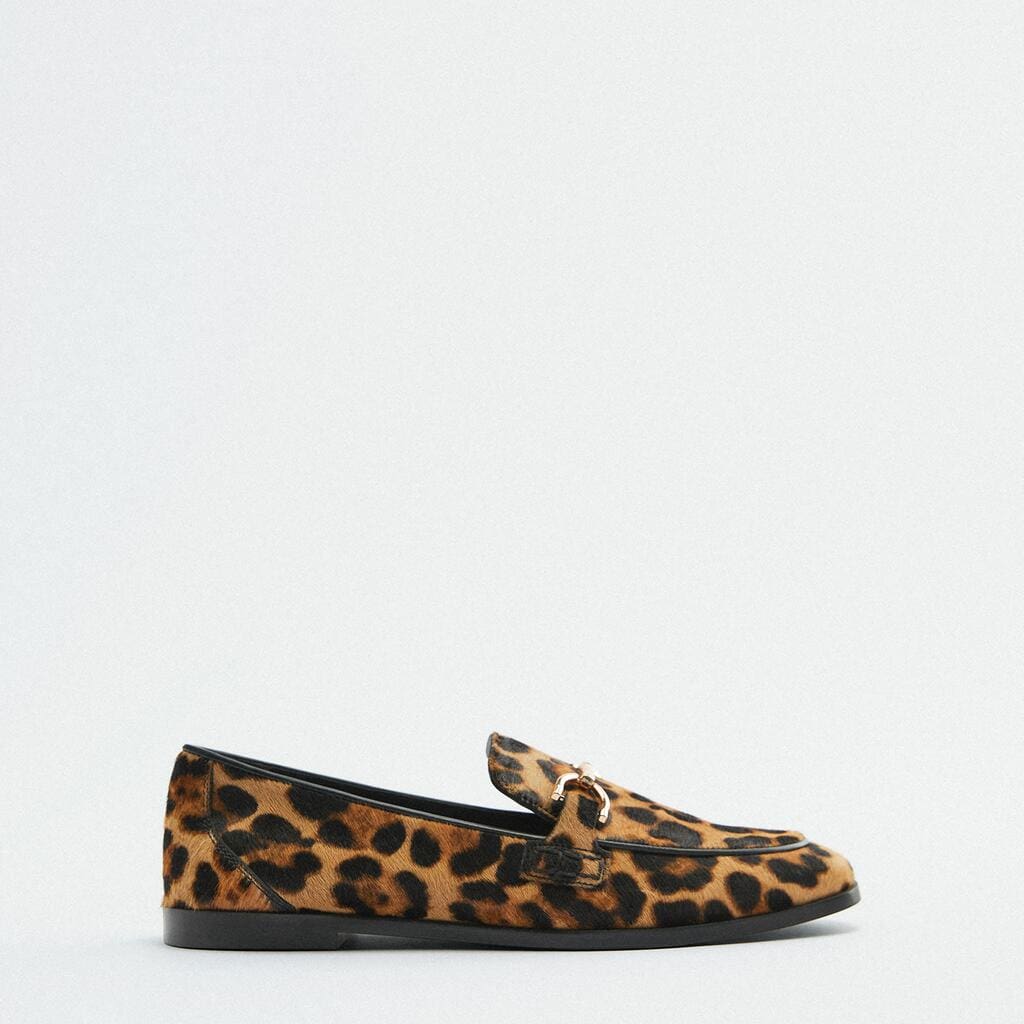 Mocassins style british avec imprimé Mocassin leopard et boucles Mocassin dorées – Image 7