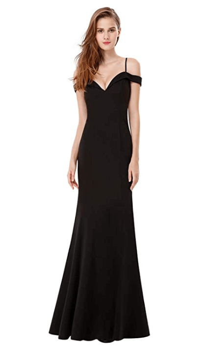 Robe de Demoiselle d’Honneur Longue avec Manches Tombantes – Image 3