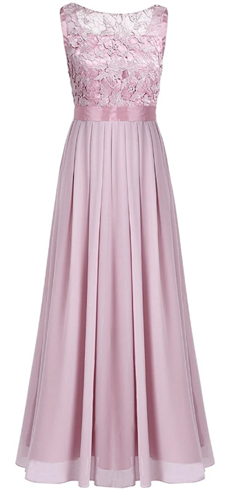 Robe de Cérémonie Cintrée et Brodée de Fleurs – Image 6