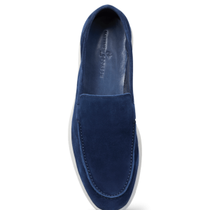 Capri veau velours bleu marine